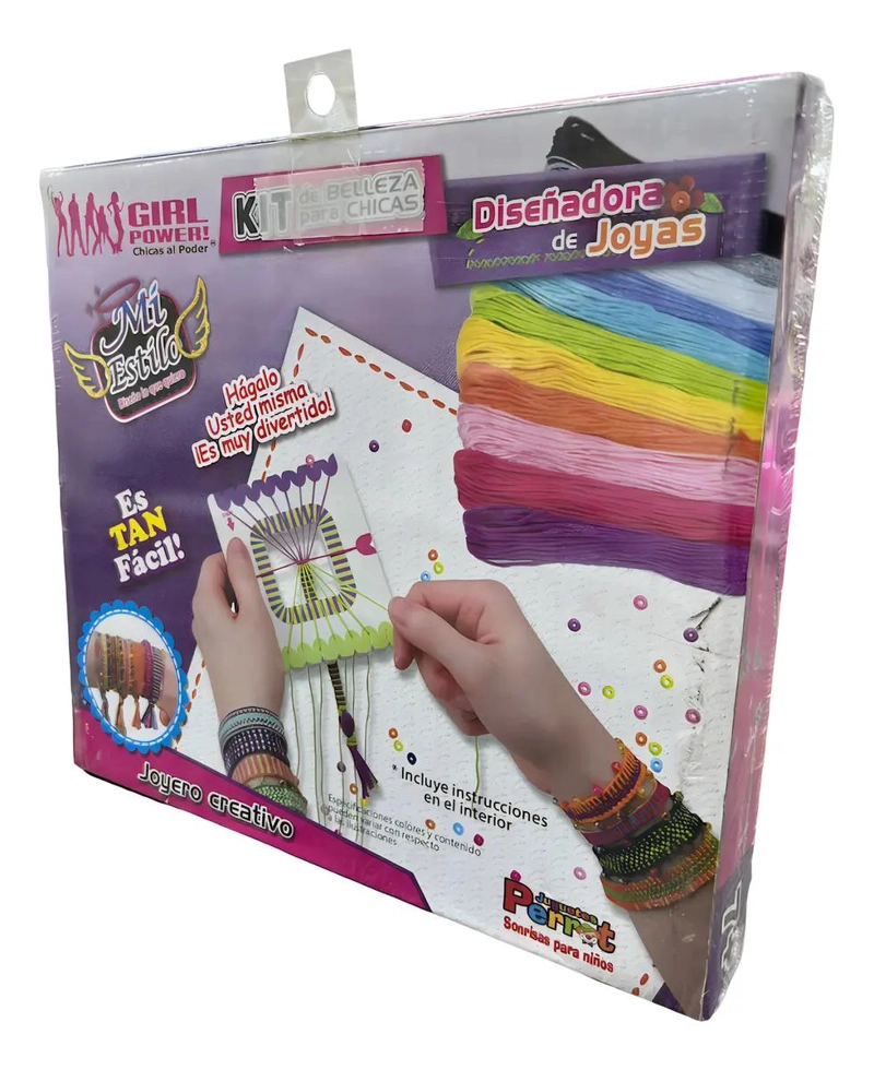 SET CREATIVO DE MOSTACILLAS PARA DISEÑO DE PULSERAS NIÑAS 7 AÑOS - 3