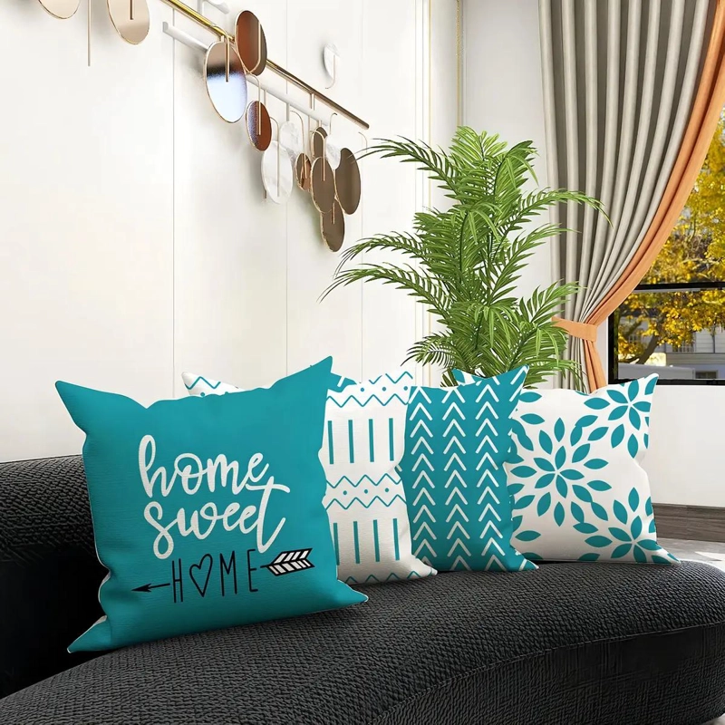 SET DE 4 FUNDAS DE COJIN DE 45X45 CM PARA DECORACION - 2