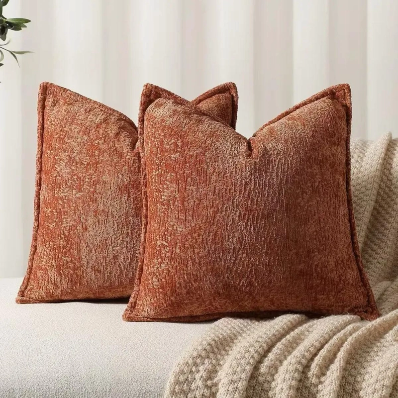 PACK DE 2 FUNDAS DECORATIVAS DE TERCIOPELO PARA COJINES DE DECORACION - 1