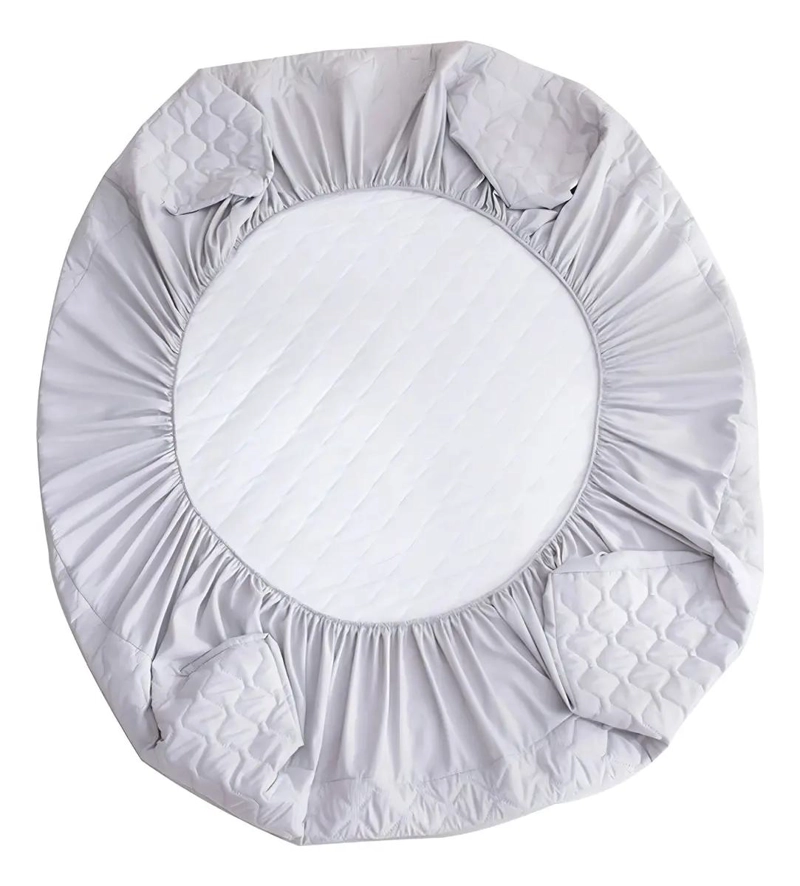 CUBRECOLCHON ACOLCHADO PARA 2 PLAZAS CON 2 FUNDAS PARA ALMOHADA - 2