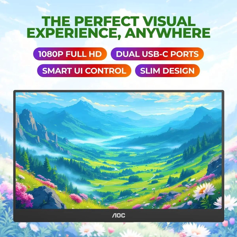 MONITOR CON PANTALLA DE 15.6 PULGADAS FULL HD Y FRECUENCIA DE 60HZ - 5