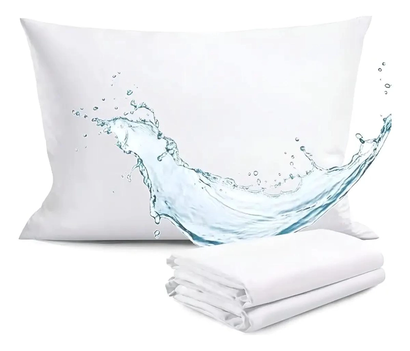 FUNDAS PARA ALMOHADA IMPERMEABLES CON CIERRE BLANCO 50X70 CM - 1
