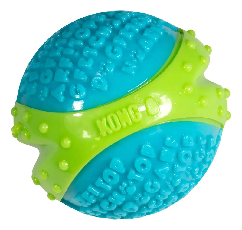 PELOTA RESISTENTE PARA PERROS TAMAÑO GRANDE COLOR CELESTE - 3