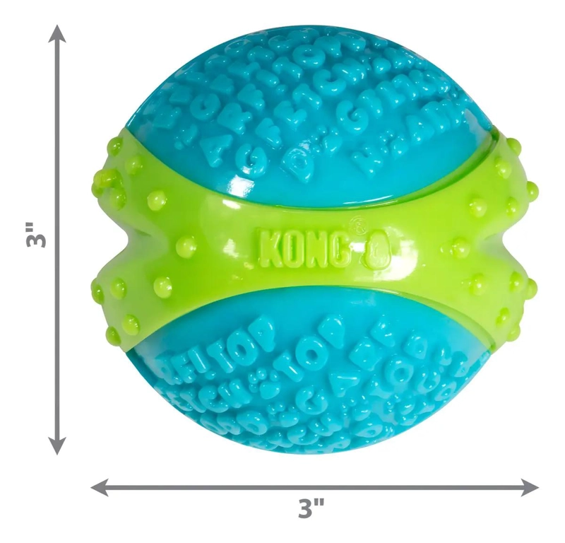 PELOTA RESISTENTE PARA PERROS TAMAÑO GRANDE COLOR CELESTE - 5