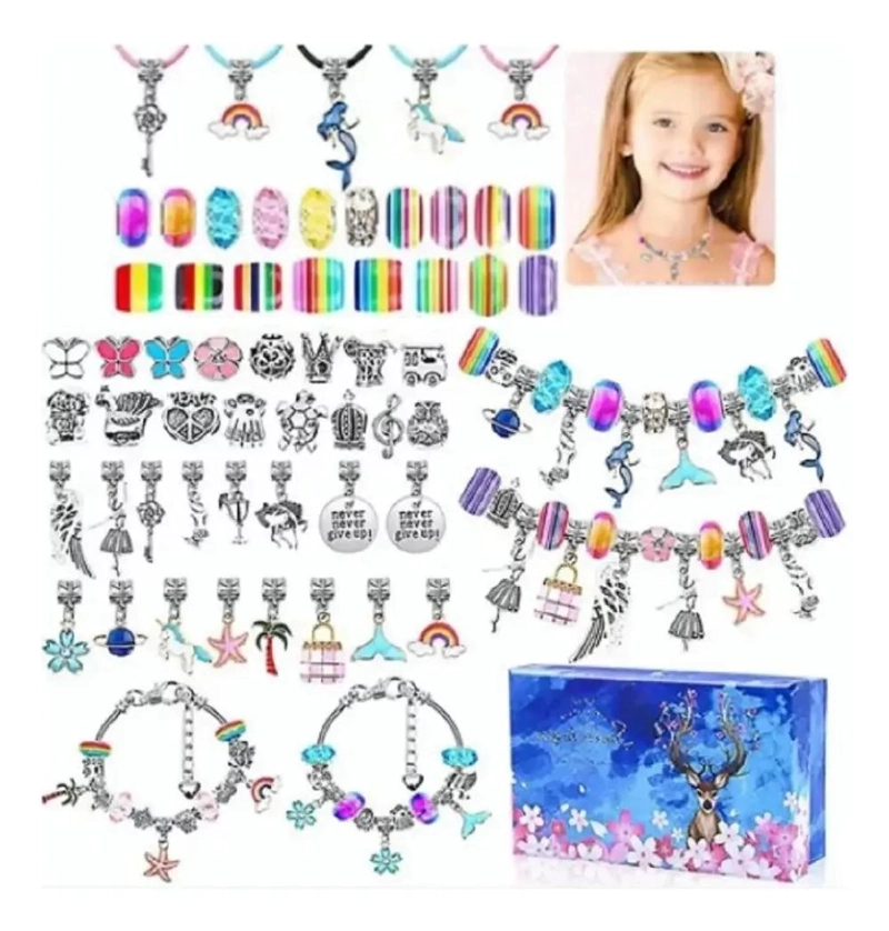 SET DE 112 CHARMS VARIADOS PARA CREAR PULSERAS Y ACCESORIOS - 1