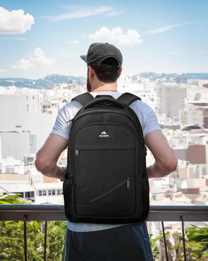 MOCHILA DE VIAJE RESISTENTE Y FUNCIONAL PARA HOMBRES CON MULTIPLES COMPARTIMENTS - 5