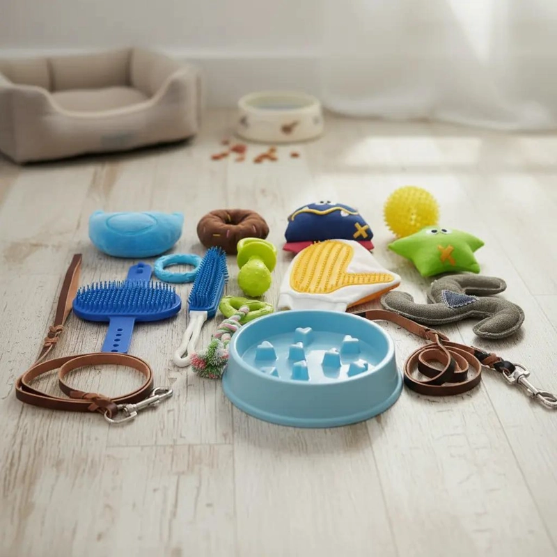 SET COMPLETO DE 15 JUGUETES PARA PERROS CON PELOTAS Y CEPILLOS - 3