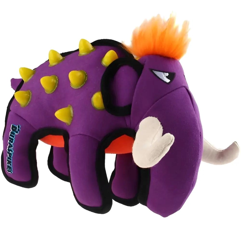 JUGUETE PARA PERRO EN FORMA DE ELEFANTE MORADO RESISTENTE - 1