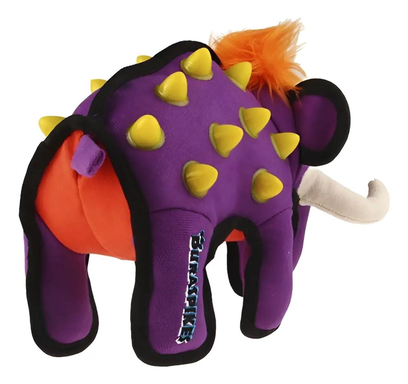 JUGUETE PARA PERRO EN FORMA DE ELEFANTE MORADO RESISTENTE - 2
