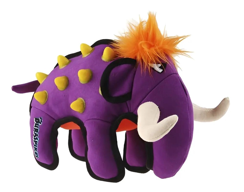 JUGUETE PARA PERRO EN FORMA DE ELEFANTE MORADO RESISTENTE - 3