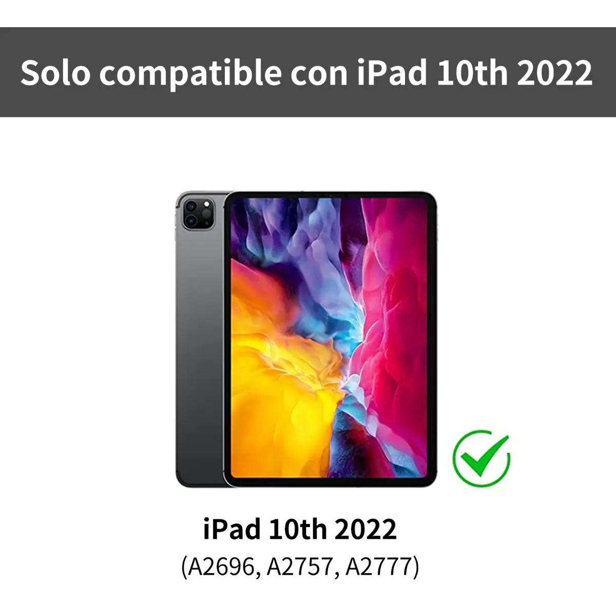 TECLADO INALAMBRICO CON TECLA Ñ PARA TABLET IPAD 10ª GENERACION 2022 - 5