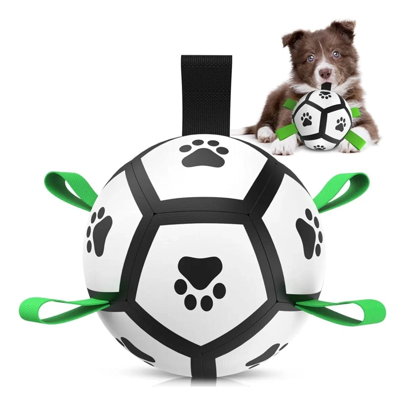 PELOTA PARA PERRO CON AGARRE Y TEXTURA RESISTENTE DE 15 CM - 1