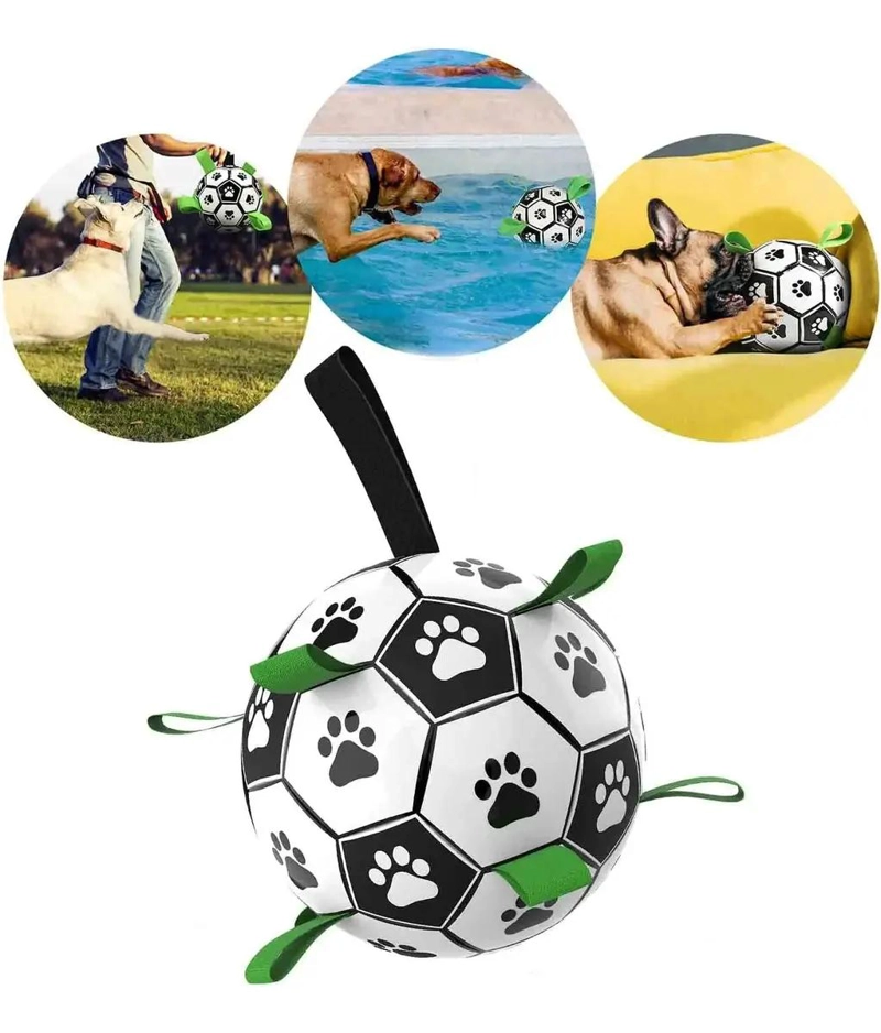 PELOTA PARA PERRO CON AGARRE Y TEXTURA RESISTENTE DE 15 CM - 5
