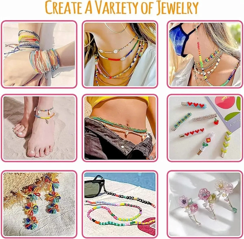 SET COMPLETO DE CUENTAS PARA PULSERAS CON LETRAS Y ACCESORIOS VARIADOS - 5