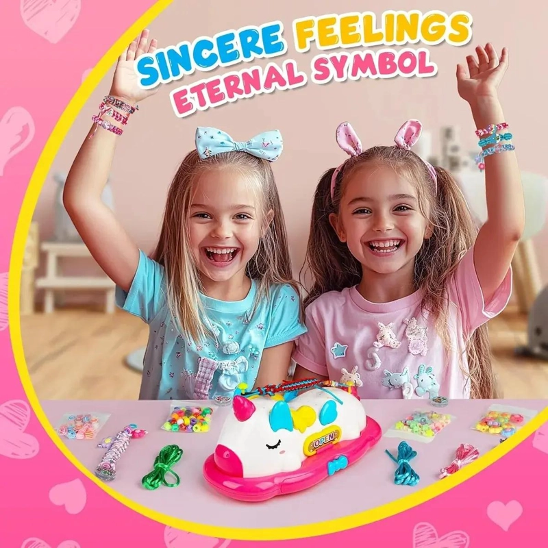 SET COMPLETO PARA CREAR PULSERAS TRENZADAS CON CUENTAS PARA NIÑAS - 2