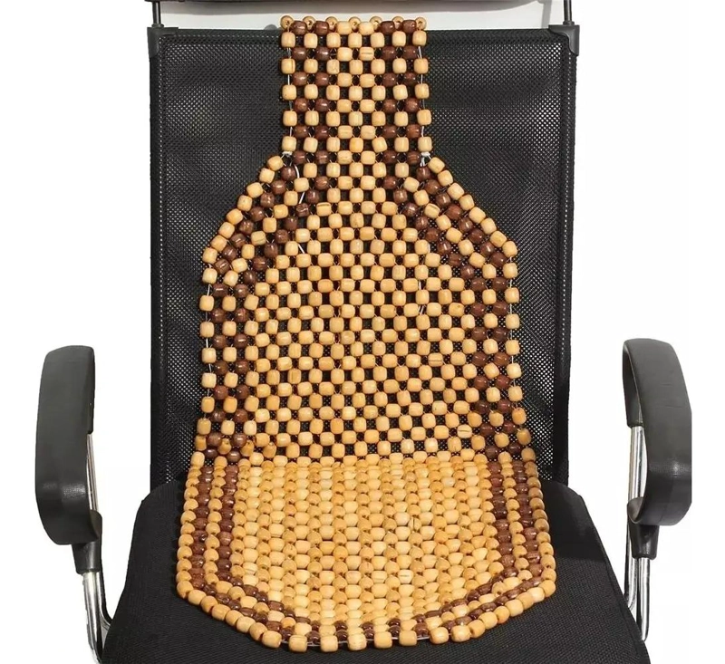 RESPALDO PARA ASIENTO CON DISEÑO DE BOLAS EN MADERA DE BAMBU PARA SILLA - 3