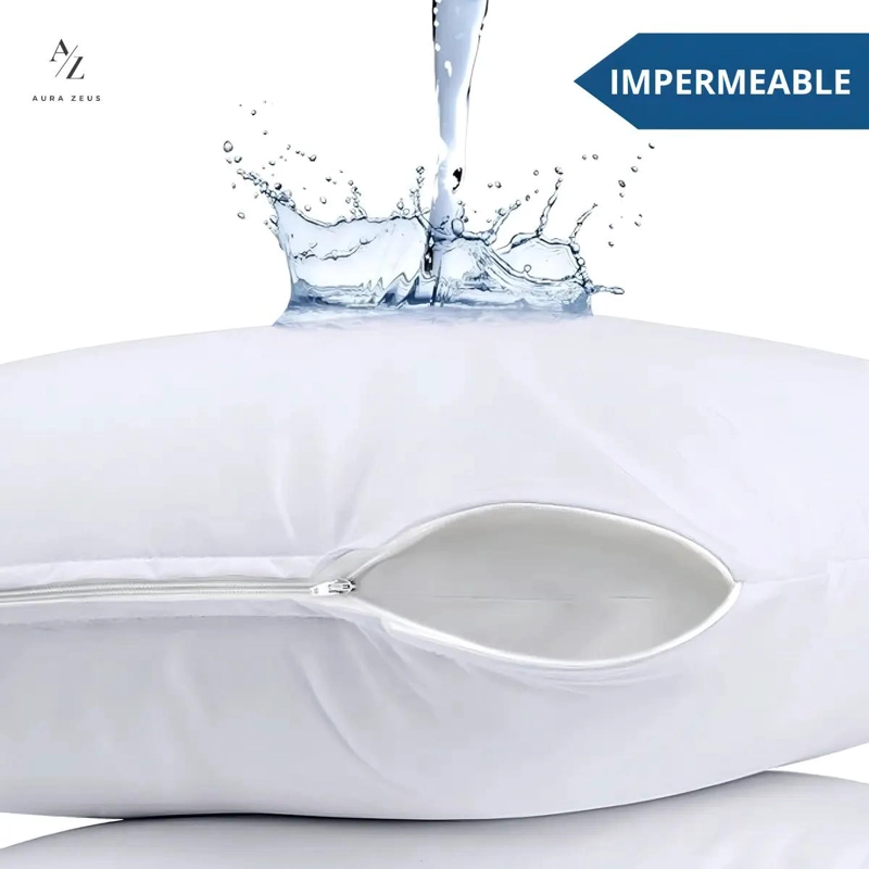 FUNDAS DE ALMOHADA IMPERMEABLES 50X90 CM BLANCO PACK 2 - 4