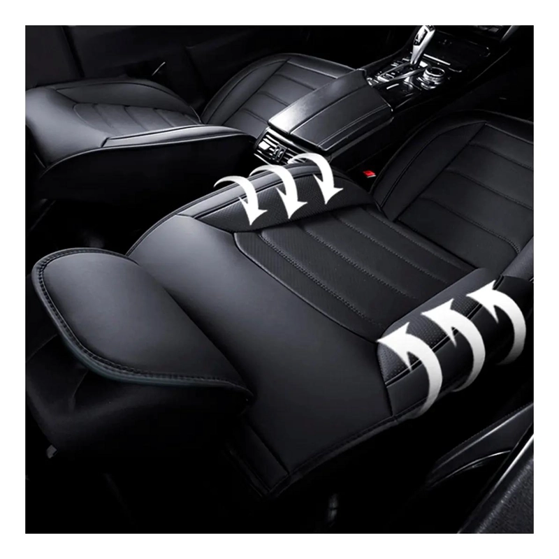 FUNDA PARA ASIENTO DE VEHICULO EN ECOCUERO CON 13 PIEZAS UNIVERSALES - 5
