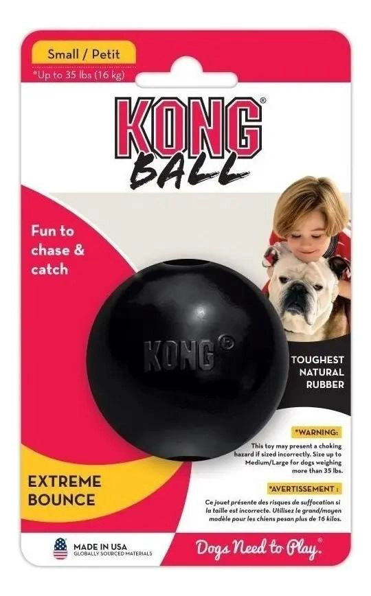 PELOTA RESISTENTE PARA PERROS TAMAÑO PEQUEÑO DE GOMA NATURAL - 1