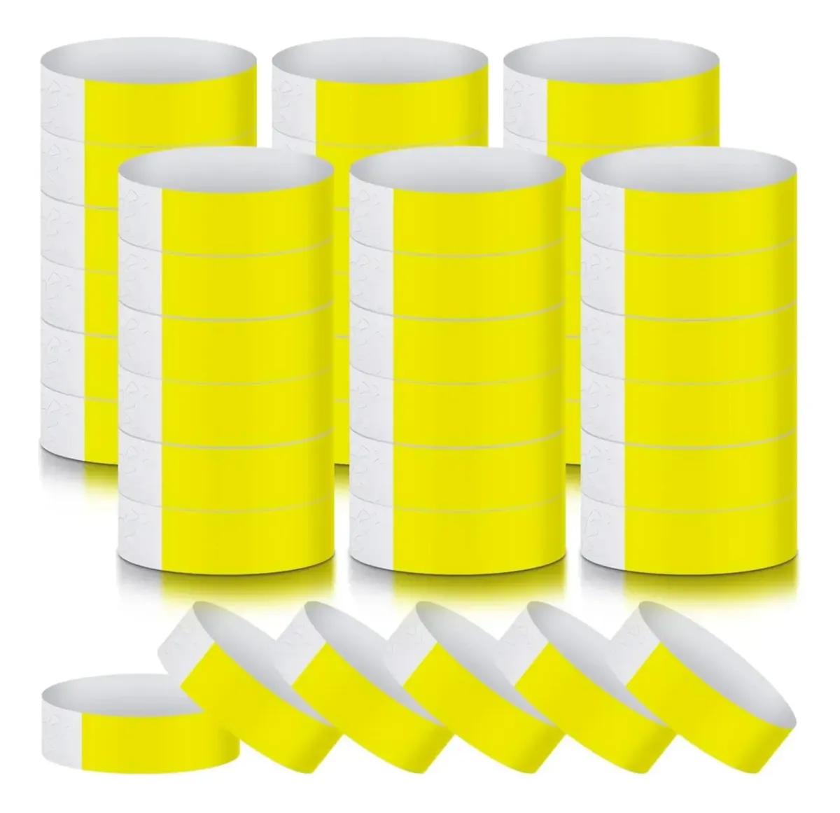 300 PULSERAS DE PAPEL IMPERMEABLES PARA EVENTOS Y FIESTAS - 1