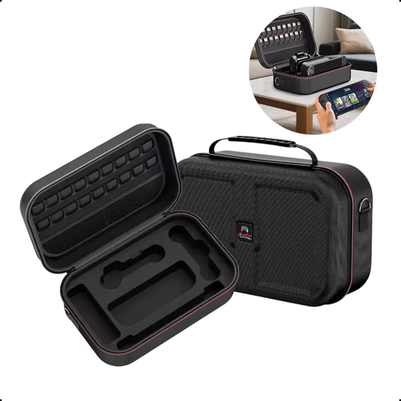 GENÉRICO BOLSO FUNDA DE VIAJE COMPATIBLE CON CONSOLA PORTATIL Y ACCESORIOS