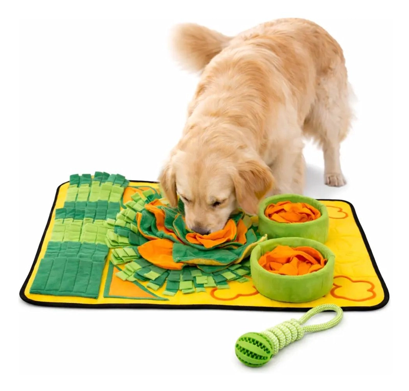 ALFOMBRA OLFATIVA PARA PERROS DE 80 CM CON PELOTA INTERACTIVA PARA JUEGO - 1