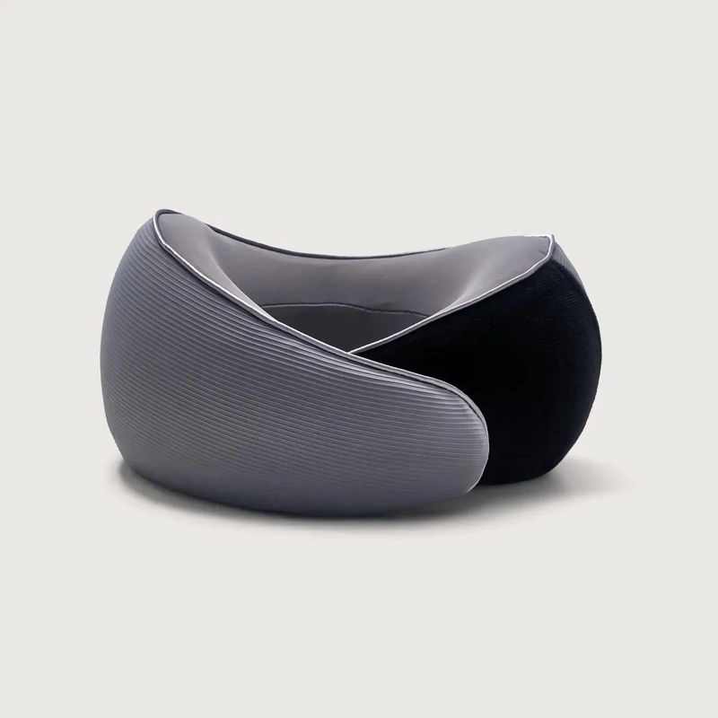 COJIN DE CUELLO ERGONOMICO PARA VIAJE COLOR GRIS - 2