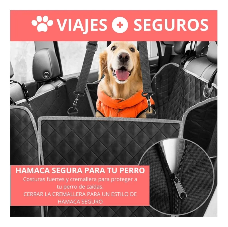 PROTECTOR IMPERMEABLE PARA ASIENTO DE AUTO IDEAL PARA PERROS Y MASCOTAS - 4