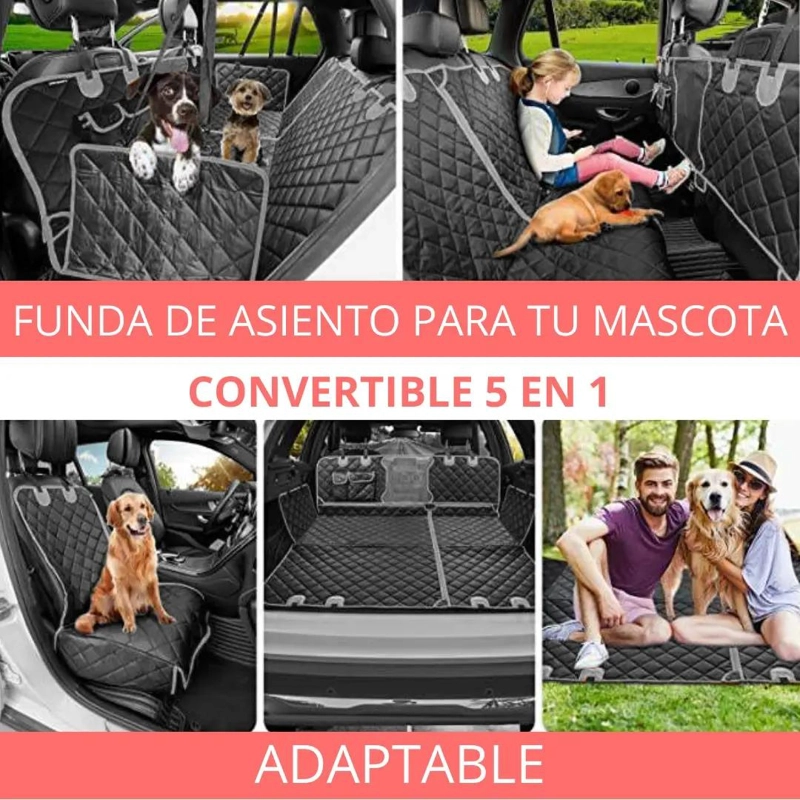 PROTECTOR IMPERMEABLE PARA ASIENTO DE AUTO IDEAL PARA PERROS Y MASCOTAS - 5