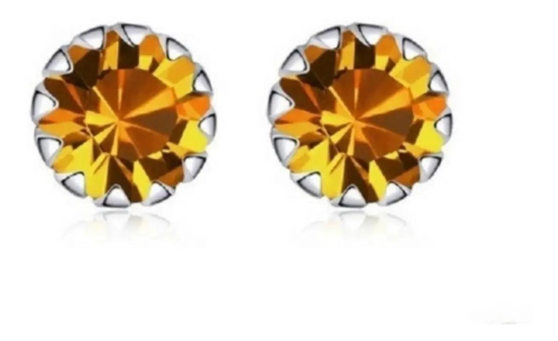 PENDIENTES DE ARO CON PUNTOS DE PLATA Y ZIRCONIA DE COLORES - 1