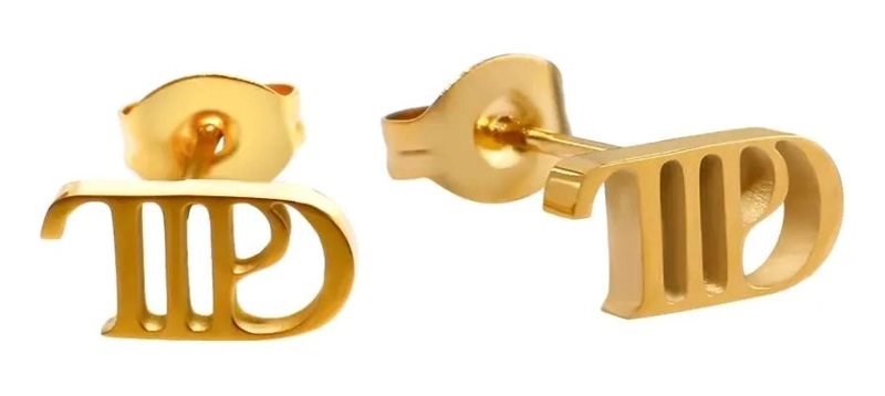 PAR DE AROS DE ACERO INOXIDABLE CON DISEÑO ELEGANTE Y DURADERO - 1