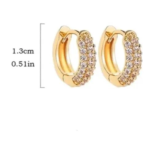 PENDIENTES FINOS ARO HUGGIE DE ACERO INOXIDABLE 17 MM - 3