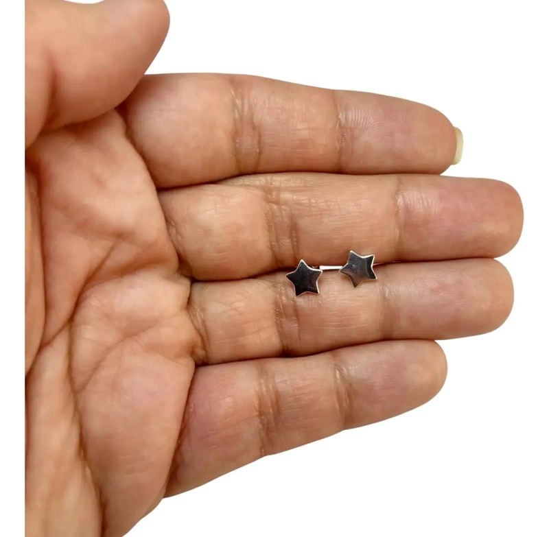 AROS DE PLATA 925 PARA NIÑA CON TOPE DE SEGURIDAD - 1
