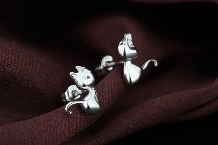 PENDIENTES COLGANTES DE PLATA 925 PARA MUJER ELEGANTES - 4