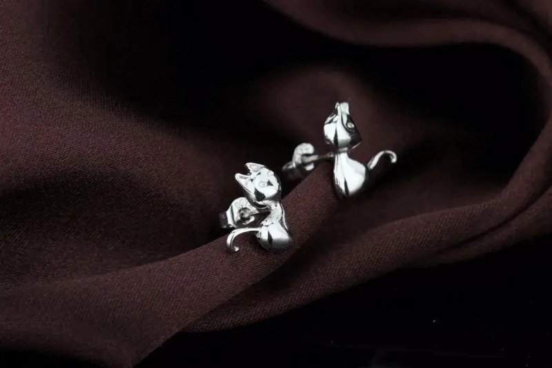 PENDIENTES COLGANTES DE PLATA 925 PARA MUJER ELEGANTES - 5