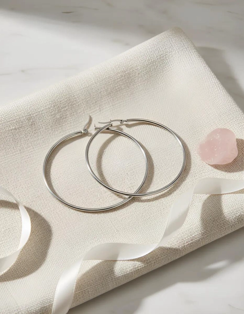 AROS ARGOLLA DE ACERO QUIRURGICO TAMAÑO 60 MM PARA USO DIARIO - 3