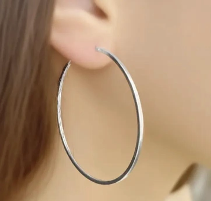 AROS ARGOLLA DE ACERO QUIRURGICO TAMAÑO 60 MM PARA USO DIARIO - 4