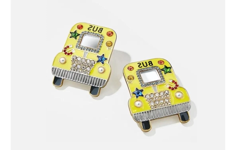 AROS DE DISEÑO MODERNO EN COLOR AMARILLO VIBRANTE PARA USO DIARIO - 2