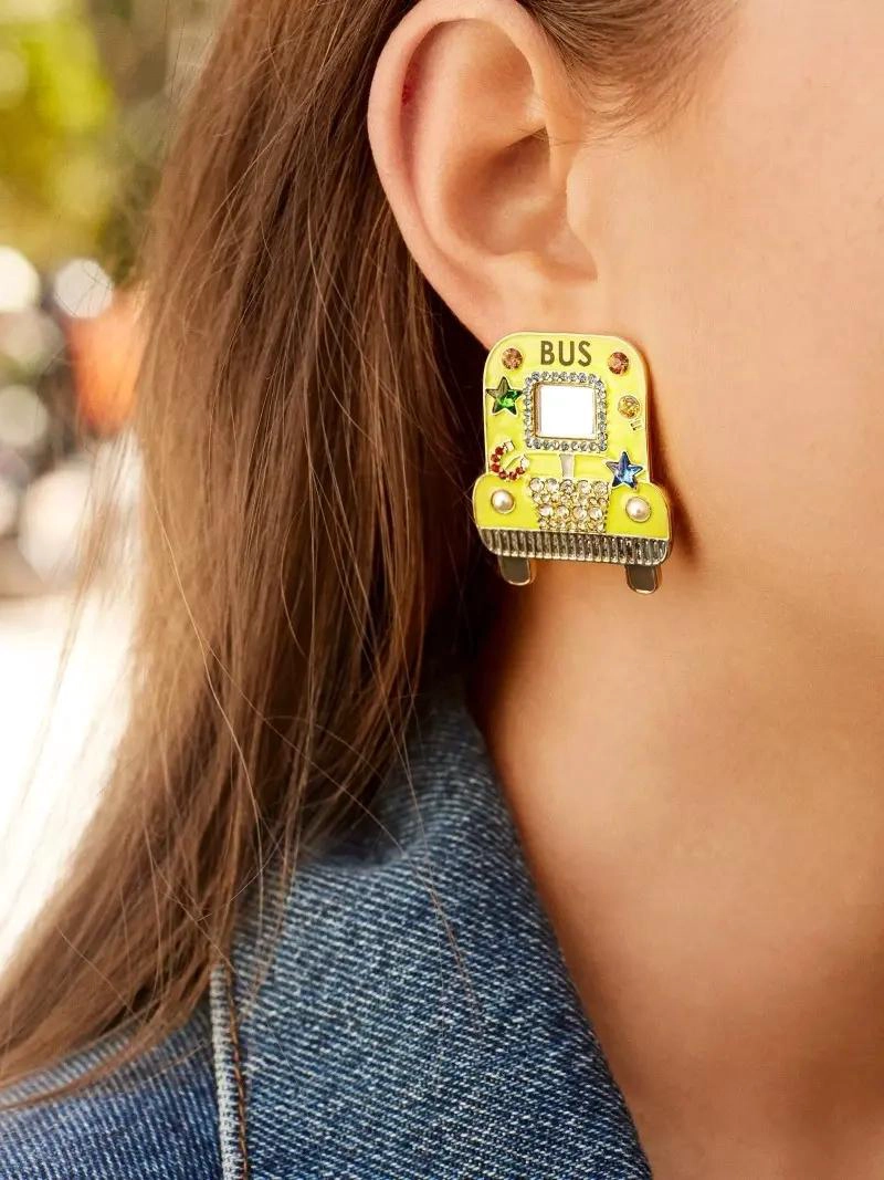 AROS DE DISEÑO MODERNO EN COLOR AMARILLO VIBRANTE PARA USO DIARIO - 3