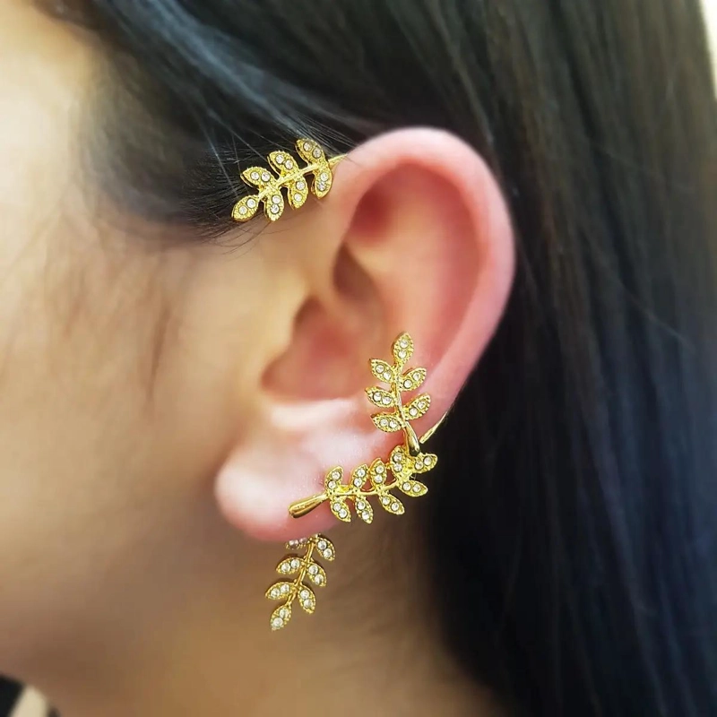 ARO TREPADOR MODERNO CON DISEÑO DE RAMA PARA MUJER ELEGANTE - 2