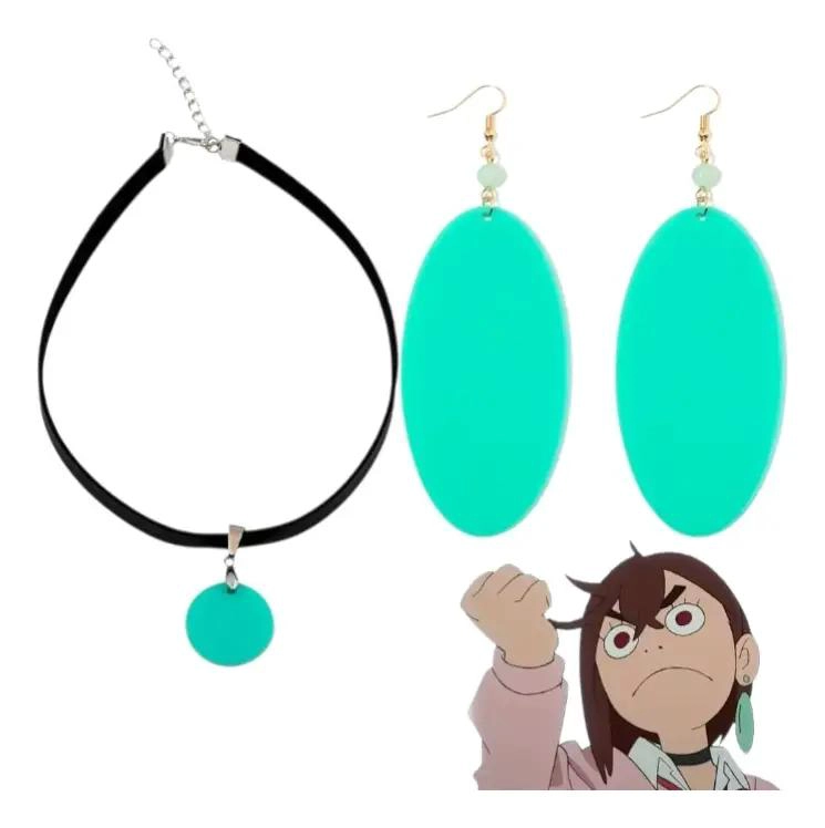 SET DE AROS Y COLLAR ESTILO COSPLAY INSPIRADO EN PERSONAJES DE ANIME - 1