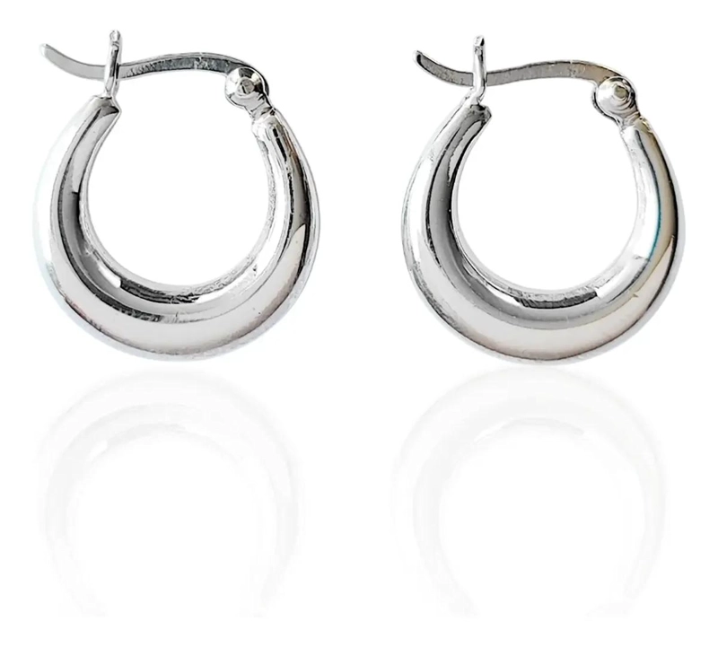 AROS ARGOLLA FINA DE PLATA 925 CON DIAMETRO DE 19 MM - 2