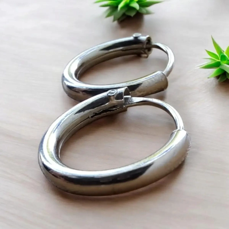 AROS ARGOLLAS LISAS DE PLATA 925 PARA MUJER Y HOMBRE - 2