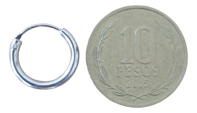 AROS ARGOLLAS LISAS DE PLATA 925 PARA MUJER Y HOMBRE - 3