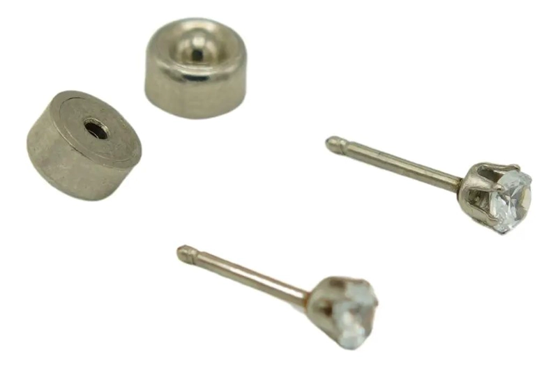 AROS ABRIDORES CON PIEDRA DE ZIRCONIA DE 3MM EN ACERO PLATEADO - 3