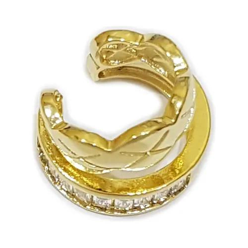 ARO A PRESION ESTILO EARCUFF CON DISEÑO DE PUNTOS ELEGANTE - 2