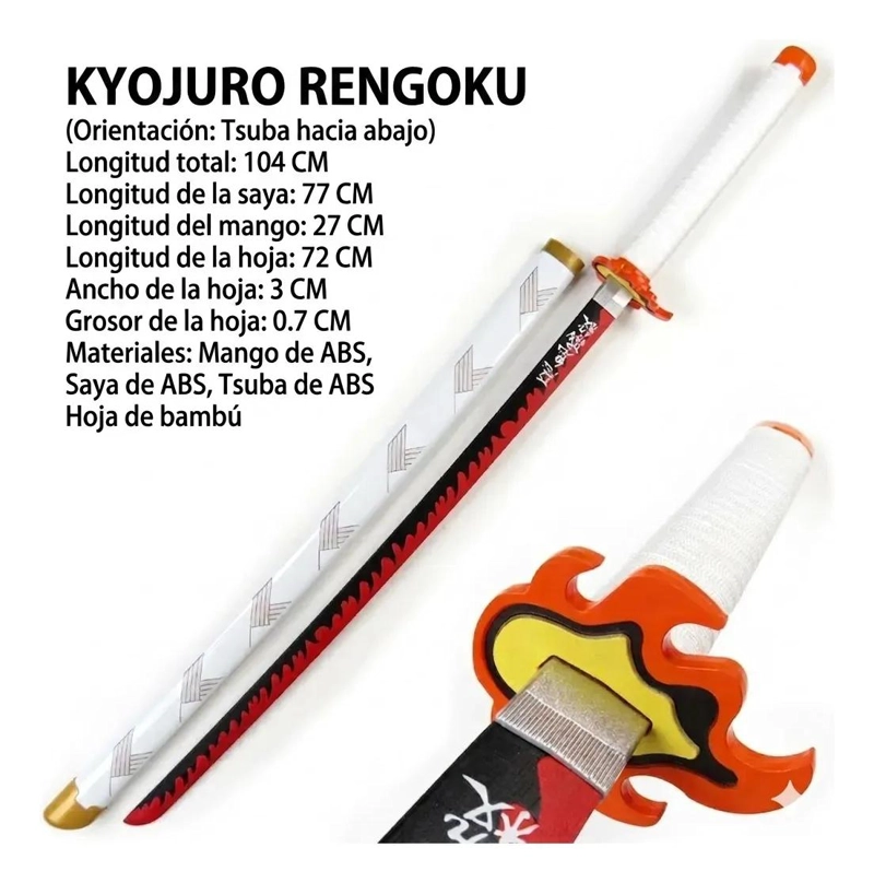 ESPADA DE BAMBU PARA COSPLAY INSPIRADA EN ANIME JAPONE S - 2