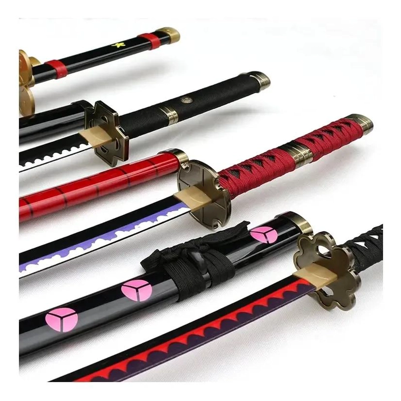 ESPADA KATANA DE MADERA PARA COSPLAY CON DETALLES DE ALTA CALIDAD - 3