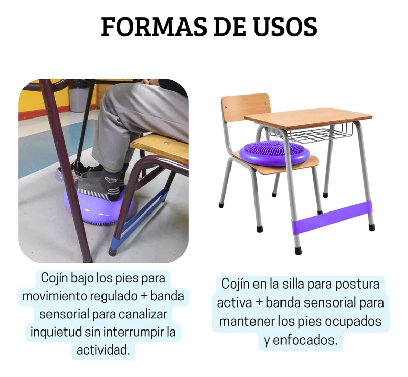 COJIN SENSORIAL CON BANDAS ELASTICAS PARA NIÑOS CON NECESIDADES ESPECIALES - 4