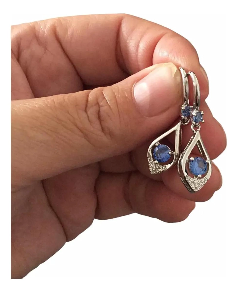 AROS PARA MUJER CON DISEÑO DE GOTA EN PLATA ESTERLINA DE ALTA CALIDAD - 5